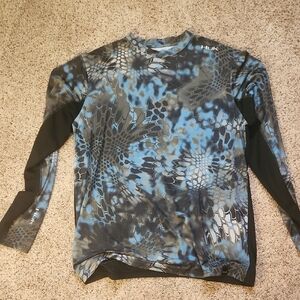 Huk Blue and Gray Camo Performance Shirt